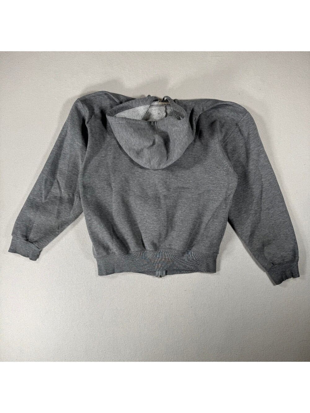 Y2K Russel Athletic Cotton Zip Up Croppy Hoodie Sz M - Picture 7 of 7